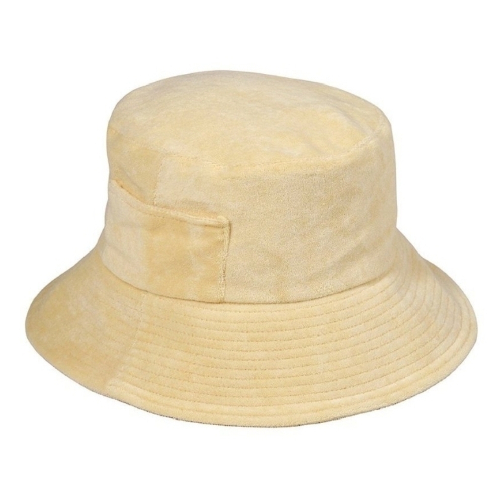 Lack of Color WAVE BUCKET hat YELLOW TERRY Size S/M